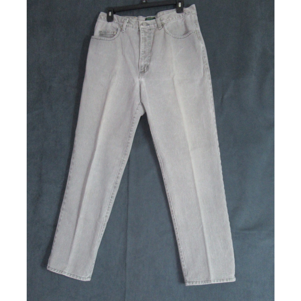Vintage Guess Jeans Mens Size 34 Gray Green Label Straight Leg Denim 80s 90s USA